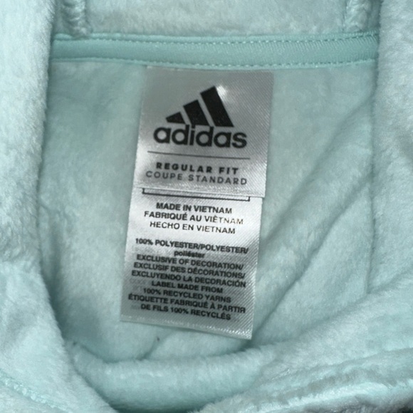 NWT Adidas Ice Mint Fuzzy Sweatshirt - Picture 3 of 4